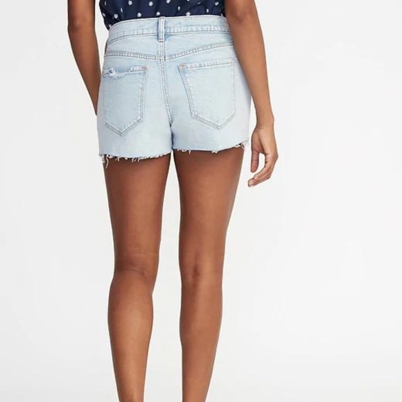 Distressed Boyfriend Jean Cut-Off Shorts for Women - Picture 2 of 4